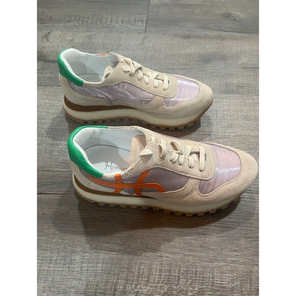 NIB Homers Olimpia Lace Up Mid Top Hand Crafted Sneakers Size 36.5 Reg. $468 - Picture 6 of 12